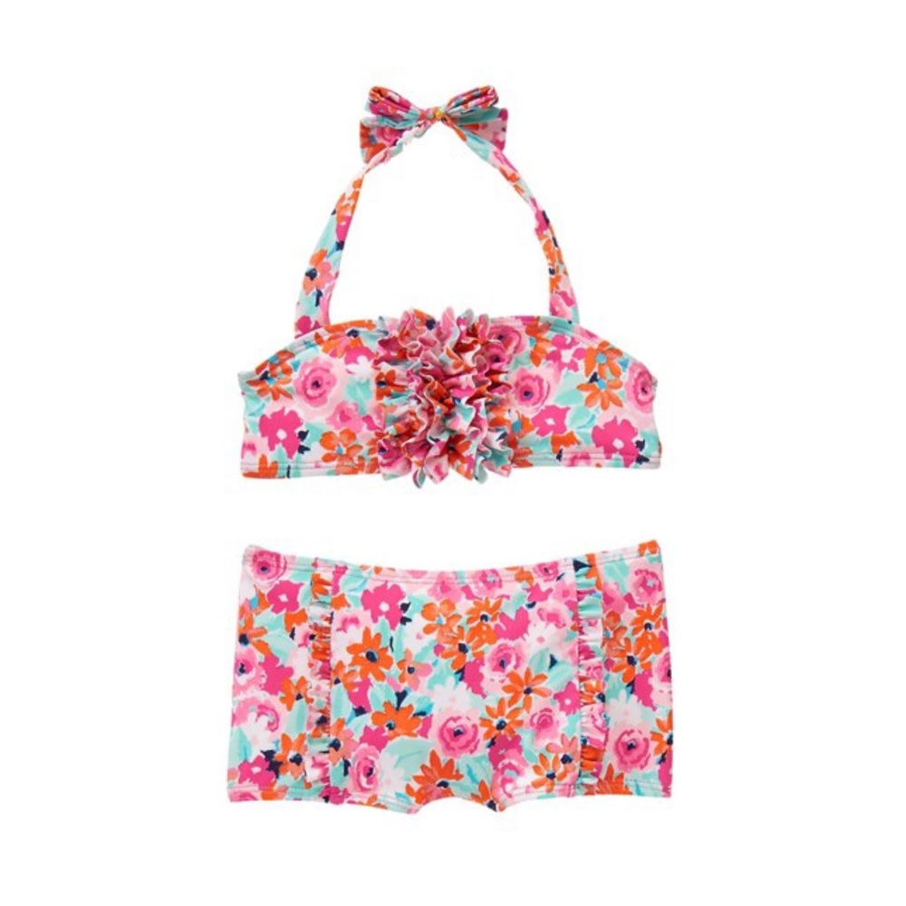 Janie & Jack Floral 2 Piece Swimsuit